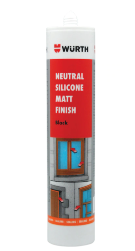 WURTH Caravan Roof and Seam Sealant Neutral Cure Silicone – Matt Black