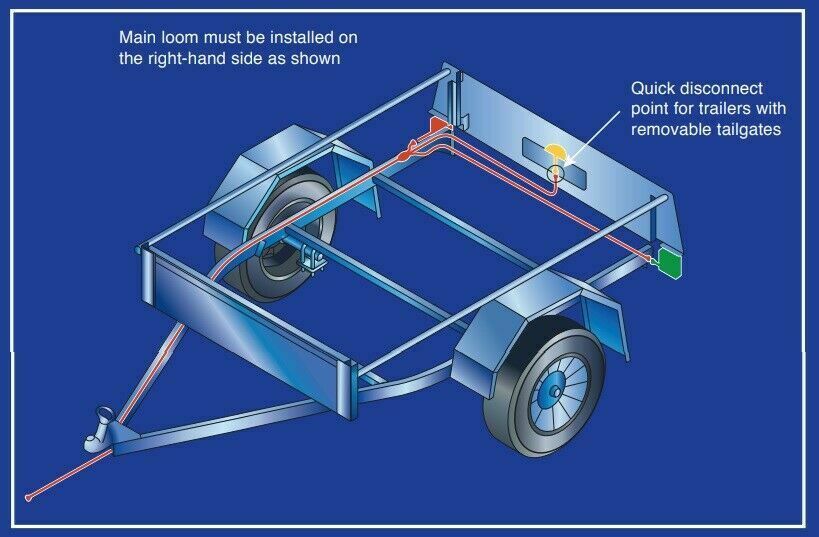Narva Trailer Lamp Kit 12V LED Plug n Play Perfect for Box Trailer Easy
