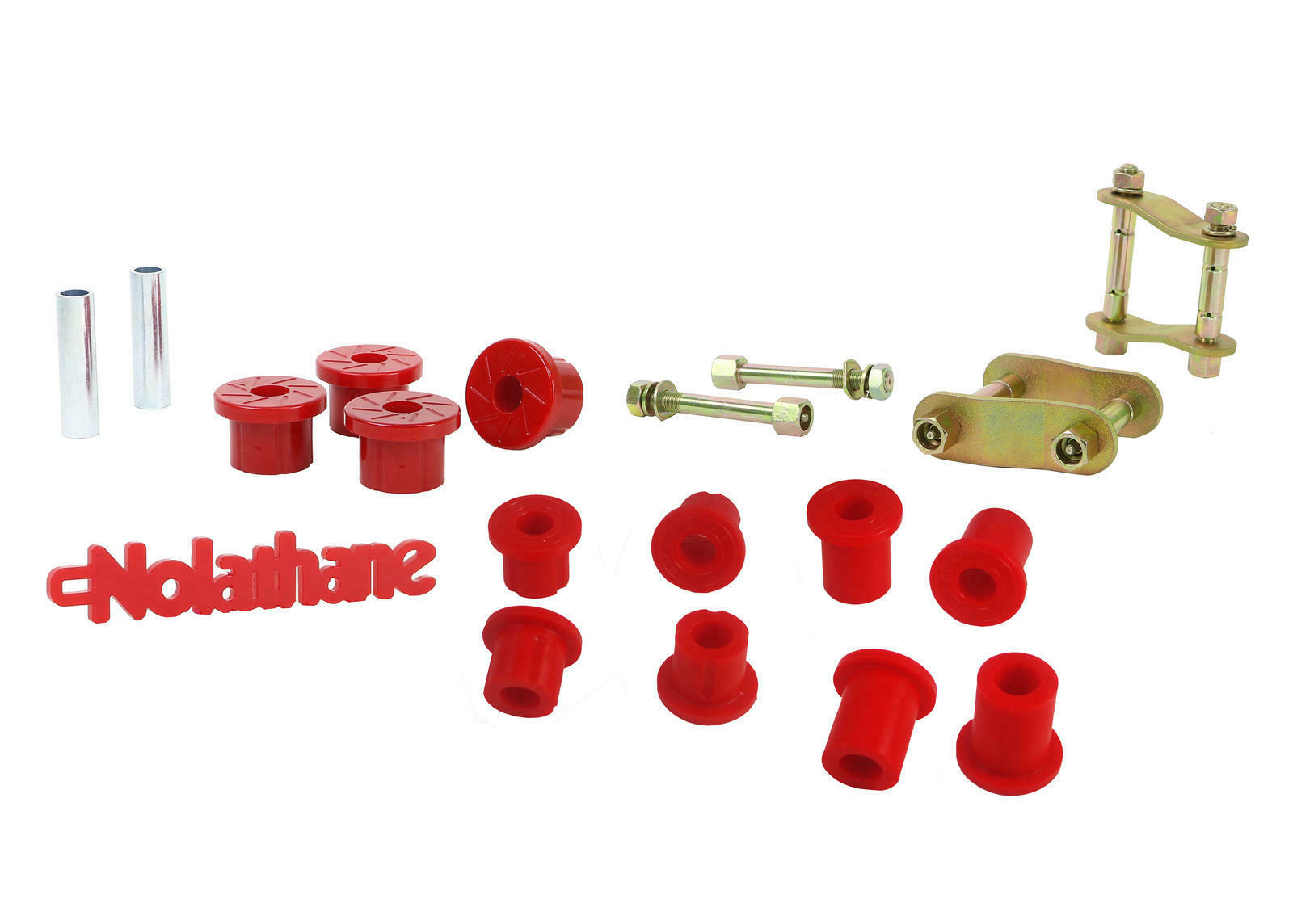 Nolathane Rear Spring - Bush & Greaseable Shackle/Pin Kit for Ford Ranger PJ PK