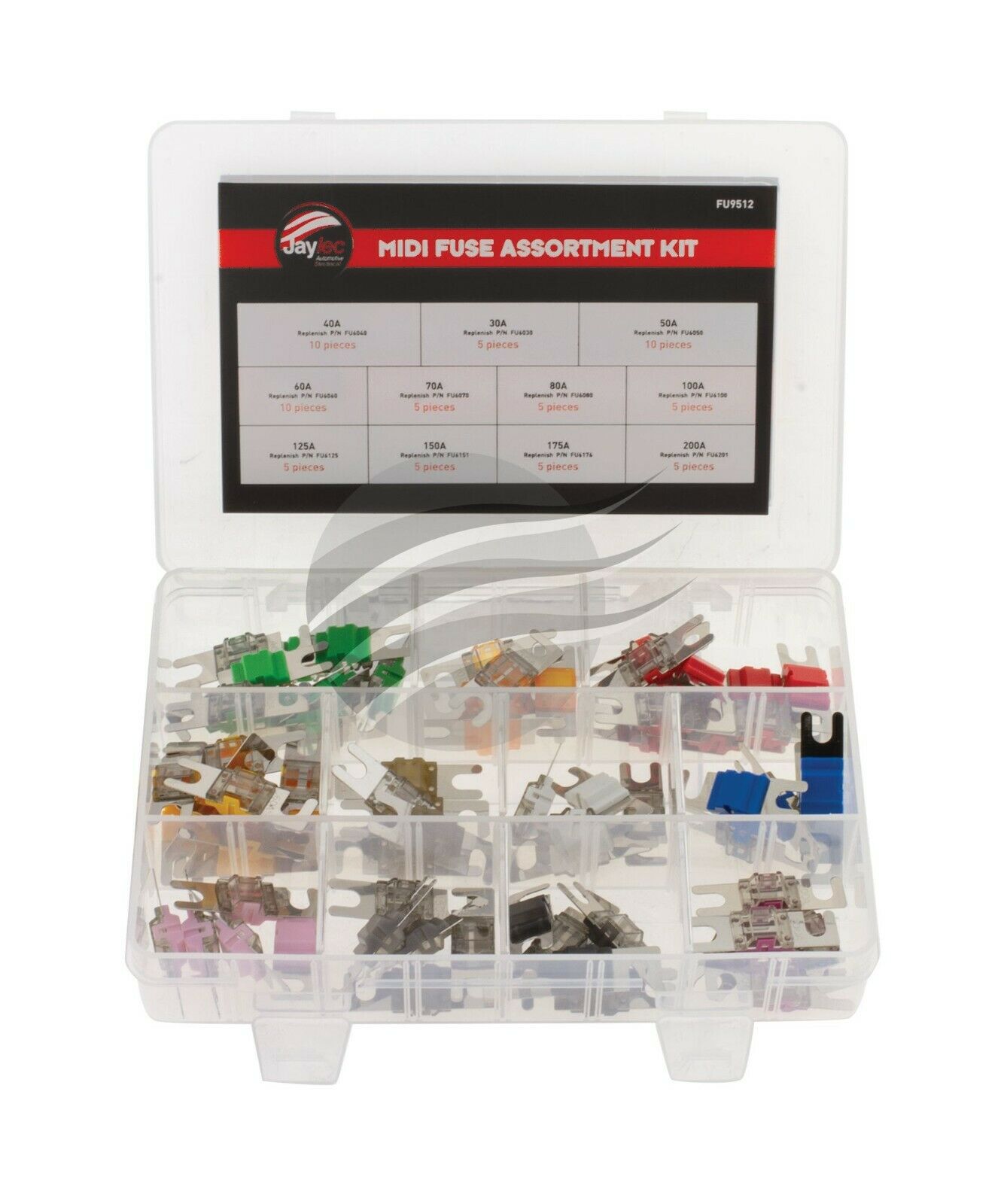 70 PCS MIDI FUSE ASSORTMENT KIT AMP RANGE 30A-200A