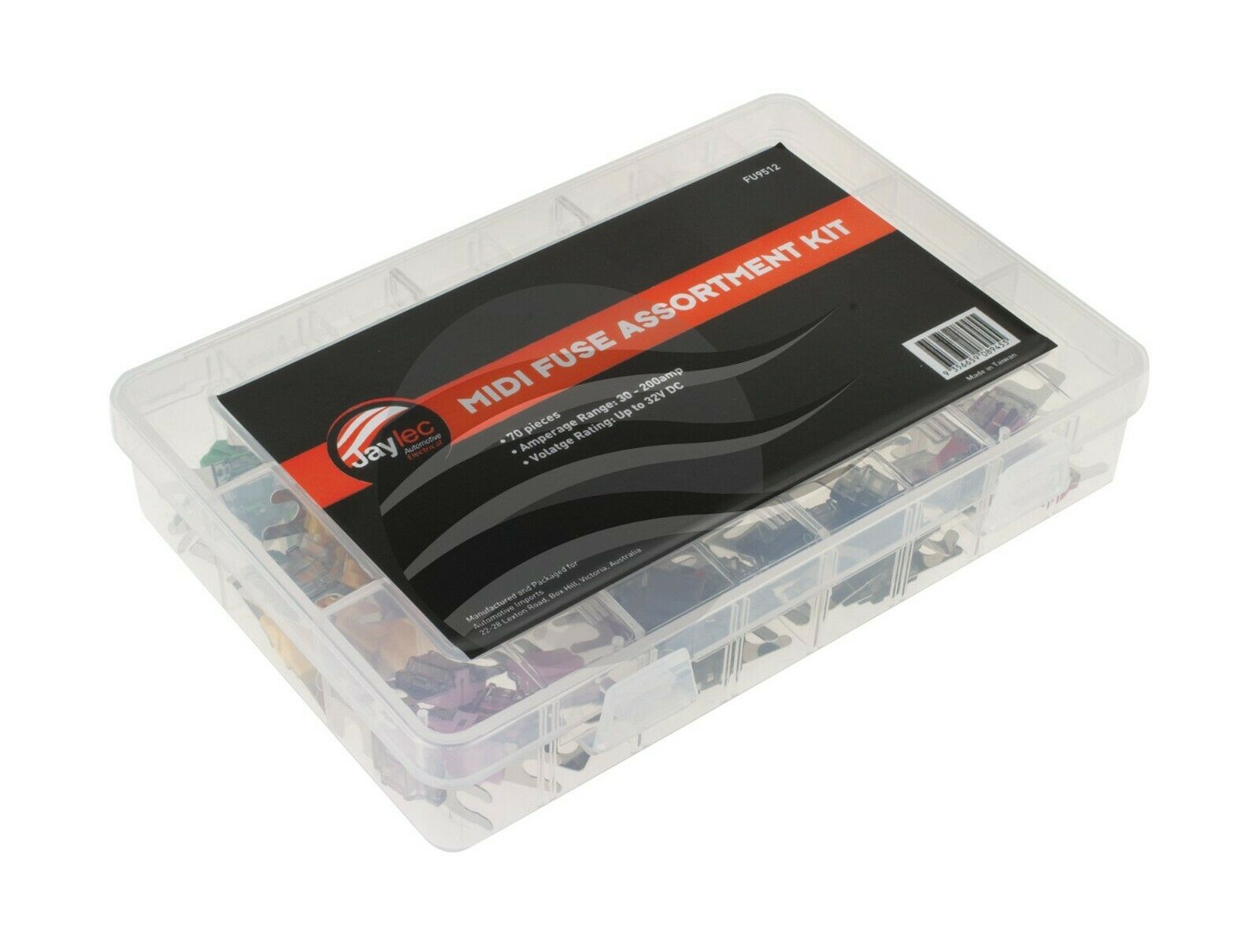 70 PCS MIDI FUSE ASSORTMENT KIT AMP RANGE 30A-200A - Image 5