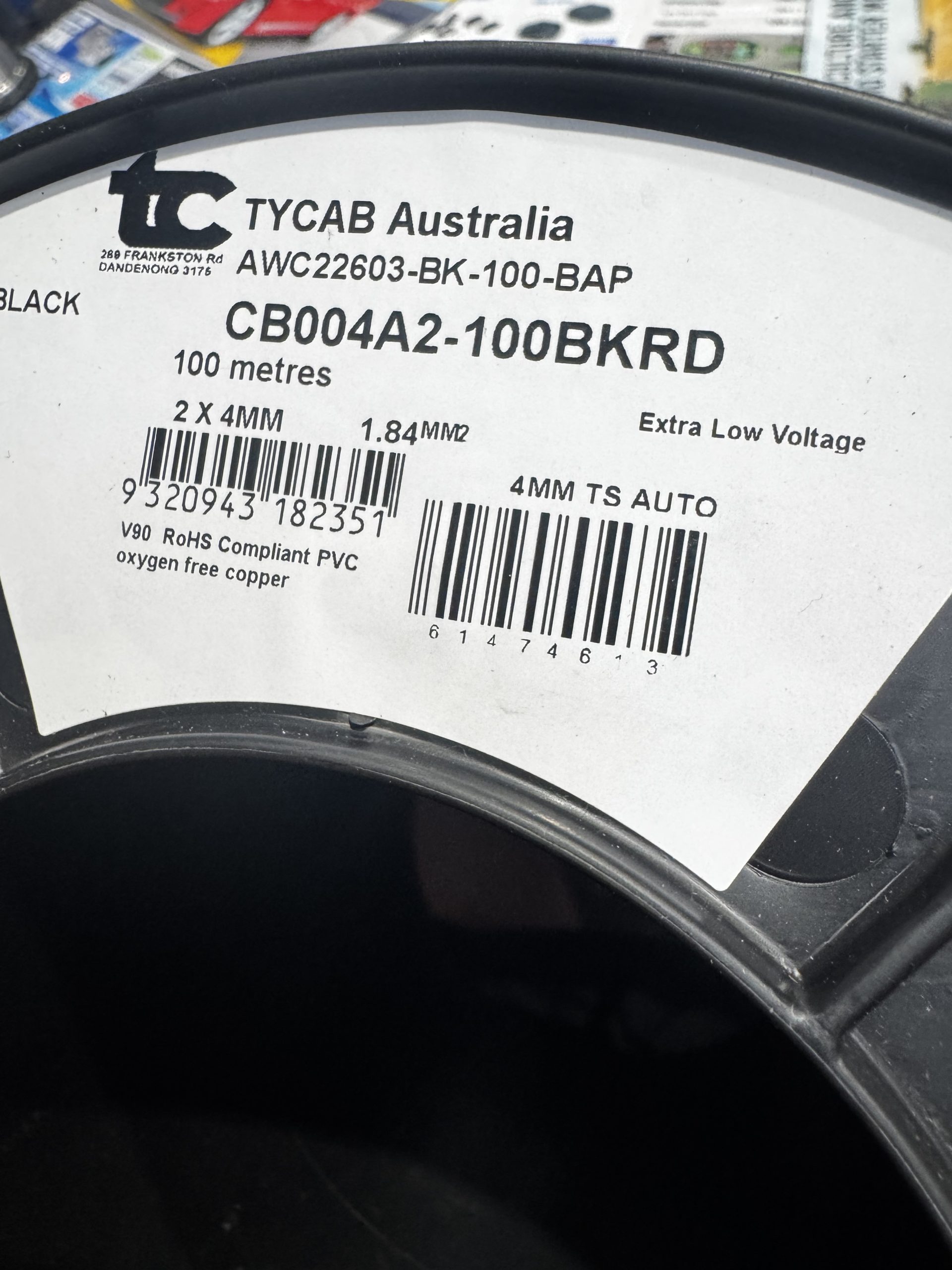 Cable Twin Core 4mm Cable Wire 100 Metre Roll for Light duty 12/24v accessories - Image 3