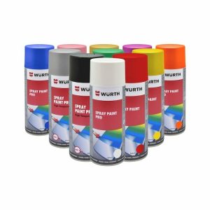 WURTH SPRAY PAINT PRO, GLOSS. LEAD FREE- Choose your color
