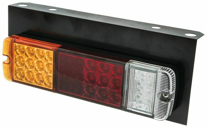 Universal Chrome Rear Motorcycle Tail Light – Halogen, BPDRLTCH