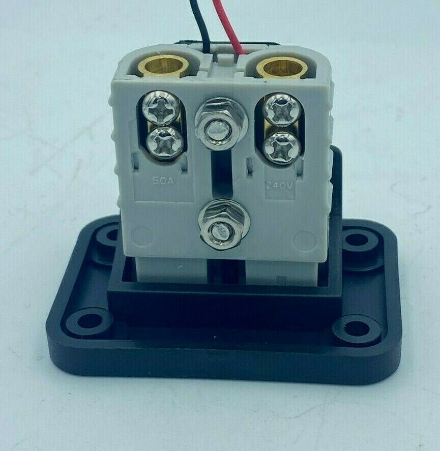 50 Amp Anderson Plug flush Mount countersunk + DUST CAP + 50Amp Plug with LED - Image 3