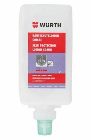 WURTH SKIN PROTECTION LOTION 1000ml Universal skin protection use with dispenser