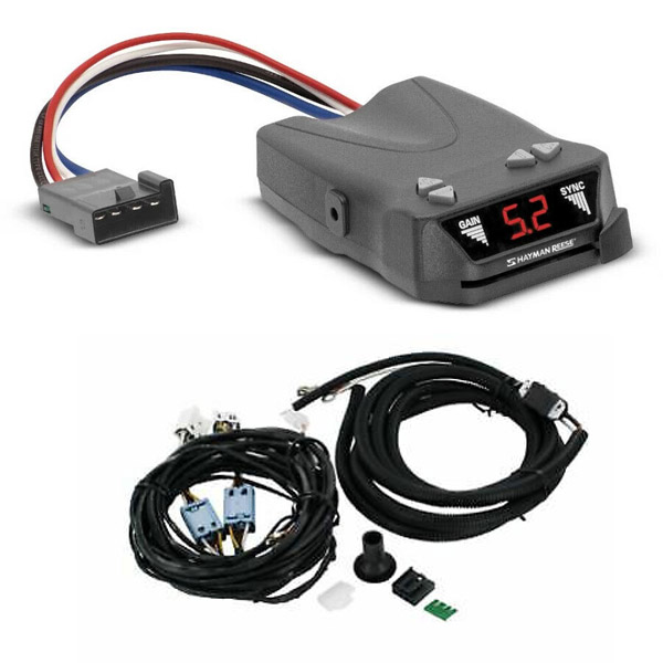 BRAKE CONTROLLER DIGITAL HAYMAN REESE GUARDIAN 05650 ELECTRIC TRAILER WIRING KIT HS Autoparts