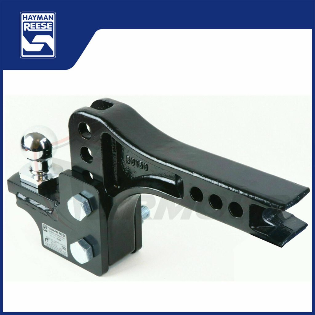 HAYMAN REESE ADJUSTABLE TOW BAR BALL MOUNT TONGUE HITCH TRAILER 4WD
