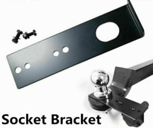 ARK Tow ball mount trailer socket plug mounting bracket inc 12 pin socket