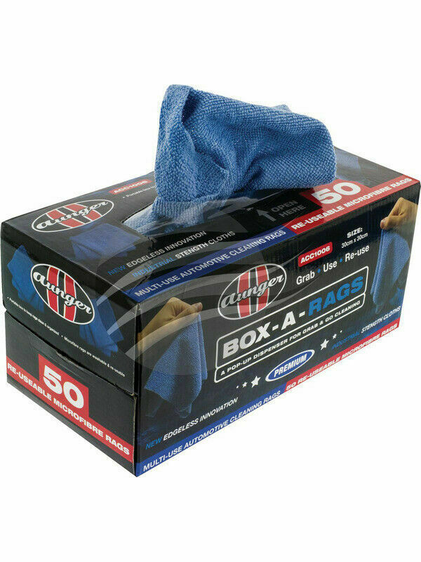 Aunger Box A Rags Microfiber Cloths 50Pce Reusable Rags Multipurpose (ACC1006)
