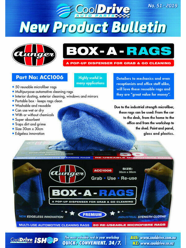 Aunger Box A Rags Microfiber Cloths 50Pce Reusable Rags Multipurpose (ACC1006) - Image 5