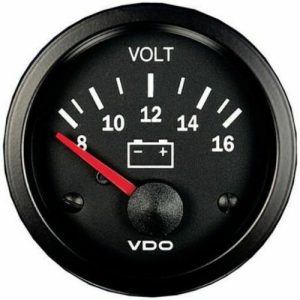 Genuine VDO 52mm 12V VISION VOLT VOLTAGE VOLTMETER GAUGE AUTOMOTIVE MARINE 4WD