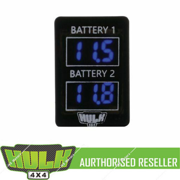 HULK 4x4 OE Style DUAL VOLTMETER for 200 Series Landcruiser 150 Prado Hilux GUN