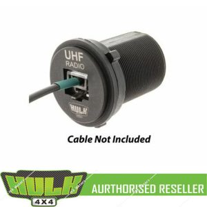 HULK 4x4 RJ45 UHF CB RADIO SOCKET PASS THROUGH ROUND UNIVERSAL 29mm DIA