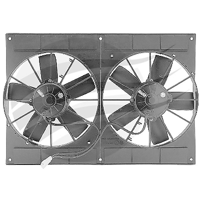 SPAL Thermo Puller Fan - Twin 11" / 280mm Straight 12V - 2720 CFM - 29.8Amp - Image 2