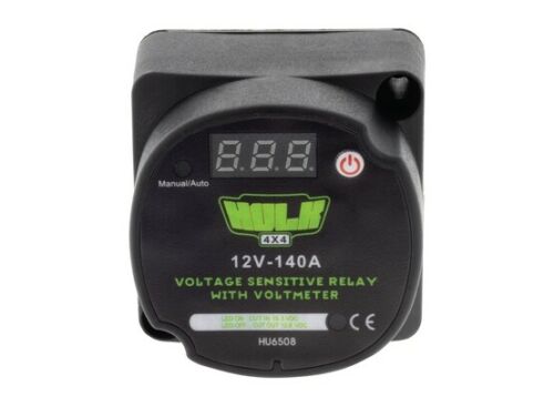 HULK 4x4 VSR VOLTAGE SENSITIVE RELAY + VOLTMETER 140 Amp dual battery isolator - Image 4