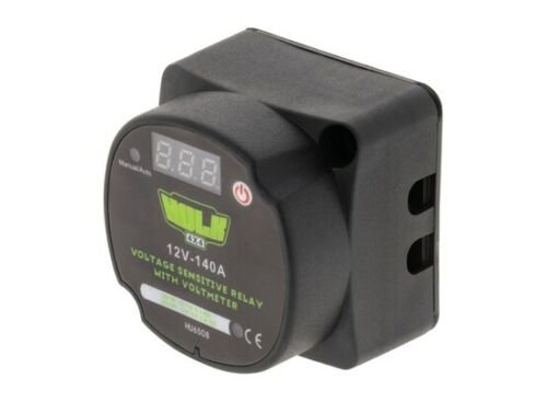 HULK 4x4 VSR VOLTAGE SENSITIVE RELAY + VOLTMETER 140 Amp dual battery isolator - Image 3