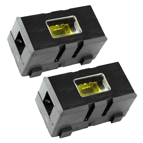 x2 Midi ANS Fuse Holder clear lid - ideal for LED fuses to see blown circuits