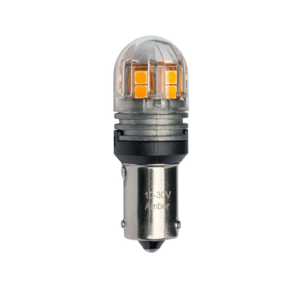 JW Speaker LED PY21W BAU15s BRIGHT AMBER Bulbs for Indicator Turn Signal (PAIR) - Image 3
