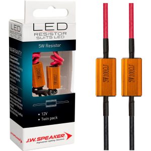 A PAIR JW Speaker 5W Load Resistor CANbus LED Control Unit ERROR Canceler T10