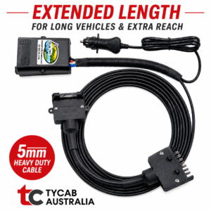 Portable Electric Brake Controller Extended Lead Custom Built for Long Vehicles