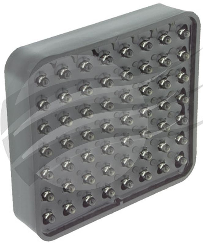SQUARE RED LED RAINLIGHT 12V FIA APPROVED 100mm x 92mm LS9106 - Image 2