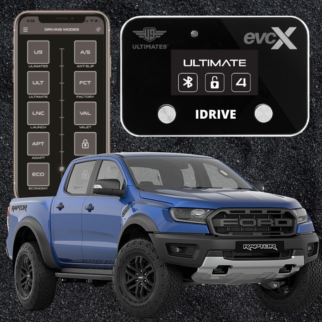 Utlimate 9 evcX Throttle Controller suits - Ford Ranger Raptor 2018 - On