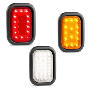 LED Autolamps Ute Canopy taillight flush mount setup inc grommets 160 x 113 each