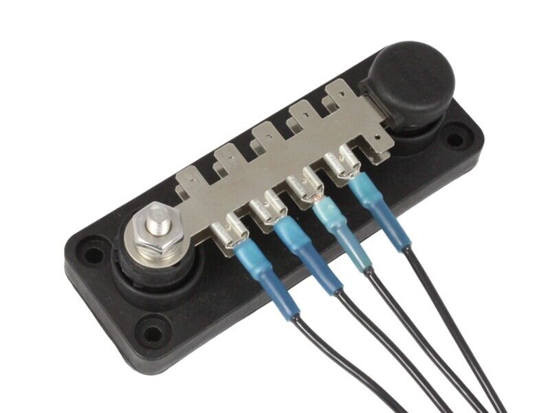 20 POINT MALE PUSH ON BUSBAR 1/4 TABS BLACK (Negative)