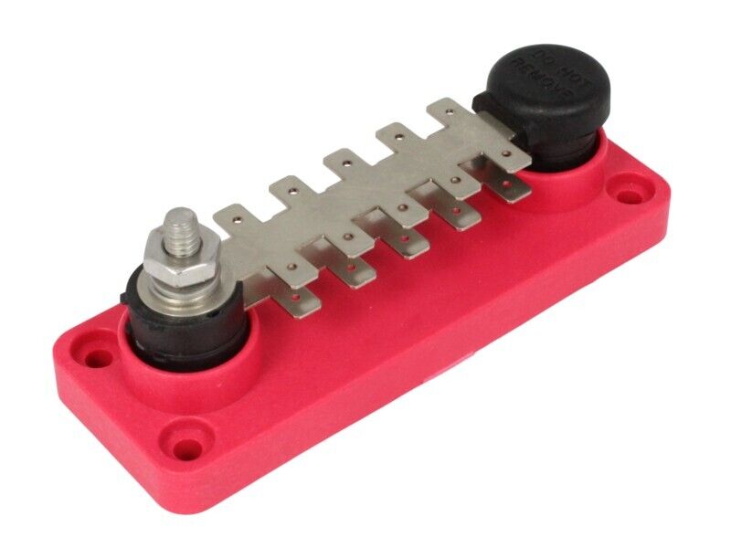 20 POINT MALE PUSH ON BUSBAR 1/4 TABS RED (Positive) - Image 2