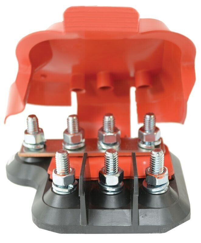 3 WAY M8 STUDS MEGA FUSE (ANM) HOLDER BUSBAR 300A COMBINED CURRENT RATING