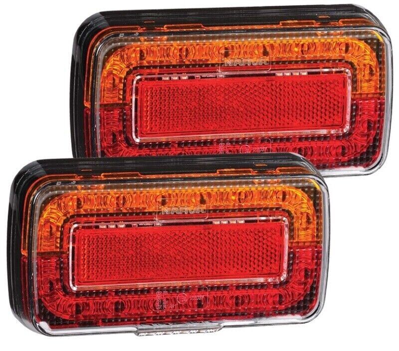 Narva Trailer Lamp Pair 12V LED Slimline Rear Stop/Tail, Indicator Submersible - Image 2