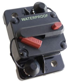 80A AMP Circuit Breaker Dual Battery IP67 Waterproof 12V-48V Fuse Manual Reset