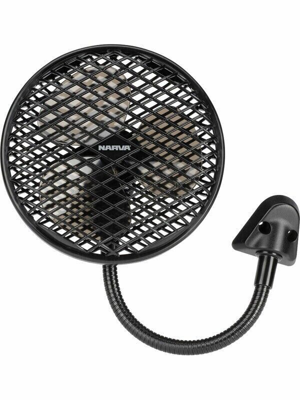 Narva 12 Volt Caravan / Vehicle Fan With High/Low Setting Fixed Mounting Bracket