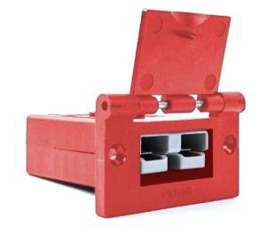 RED 50Amp Anderson Flush Mount Slim Cover Assembly Inc 50 Amp grey Plug Anderson