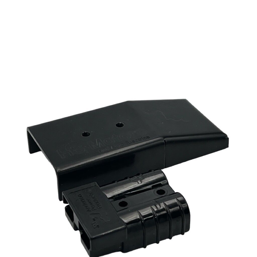 Stainless Powder coated BLACK Anderson Plug Surface Mount Cover + BLACK & Cap - Image 10