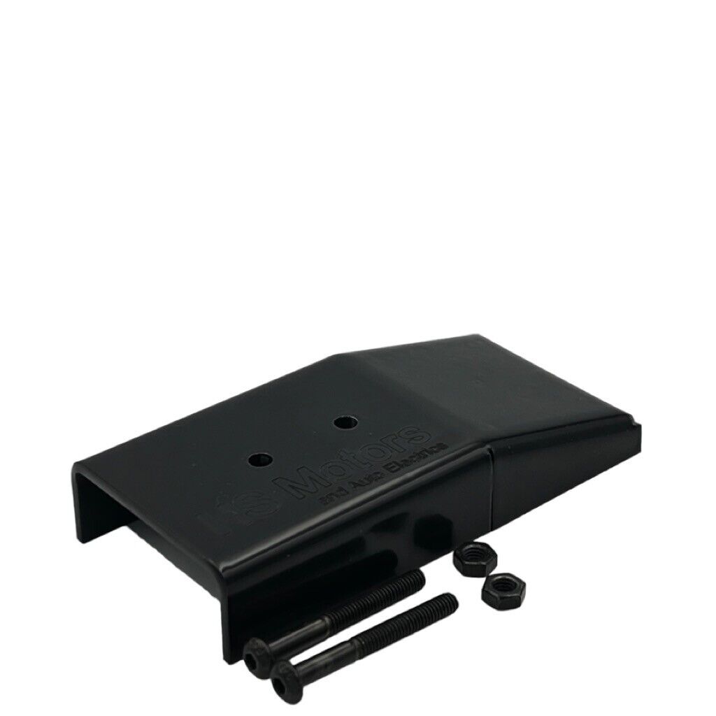 Stainless Powder coated BLACK Anderson Plug Surface Mount Cover + RED