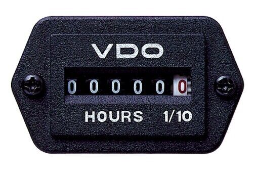 VDO Hourmeter. 37mm x 25mm 12/24 Volt 331.534