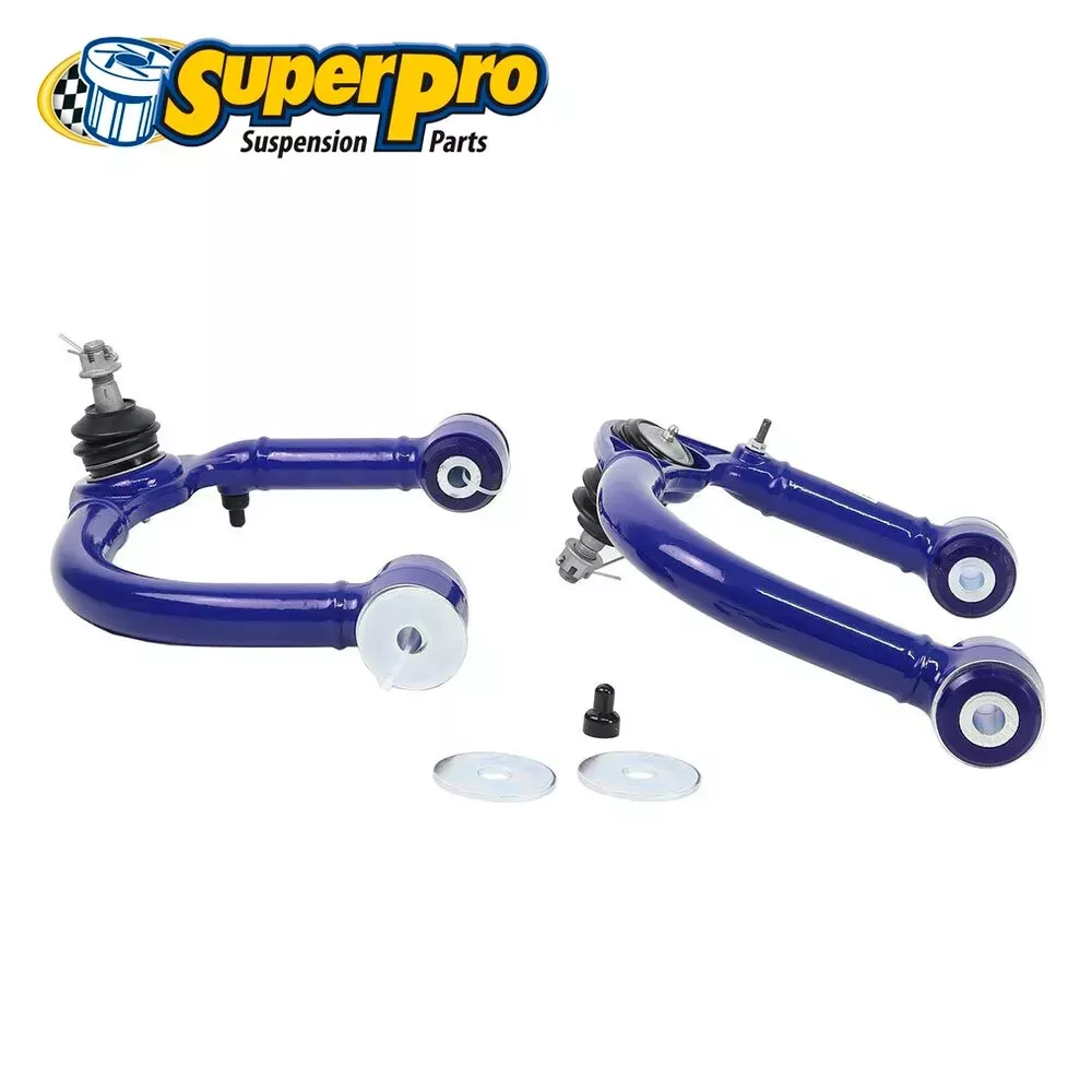 SuperPro OFFSET CAMBER UPPER CONTROL ARMS suit TOYOTA HILUX 4WD 2005-On TRC6470