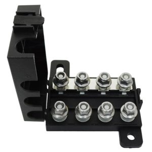 4 WAY MIDI FUSE HOLDER 220A MAX. INCLUDES 4 WAY BUSBAR - dual battery setups