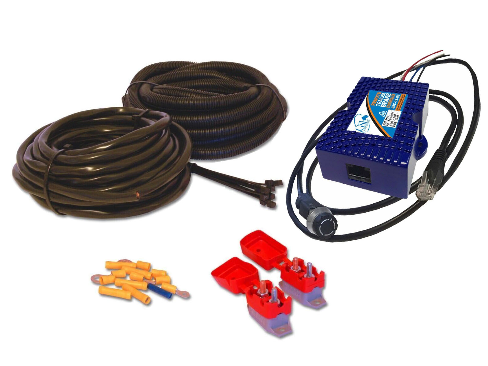 GSL ELECTRIC TRAILER BRAKE CONTROLLER + DIY INSTALL HOT WIRING KIT