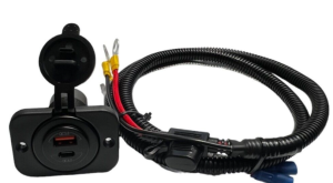 Panel Mounted Dual quick charge USB 3.0 & USB-C pre wired charging outlet