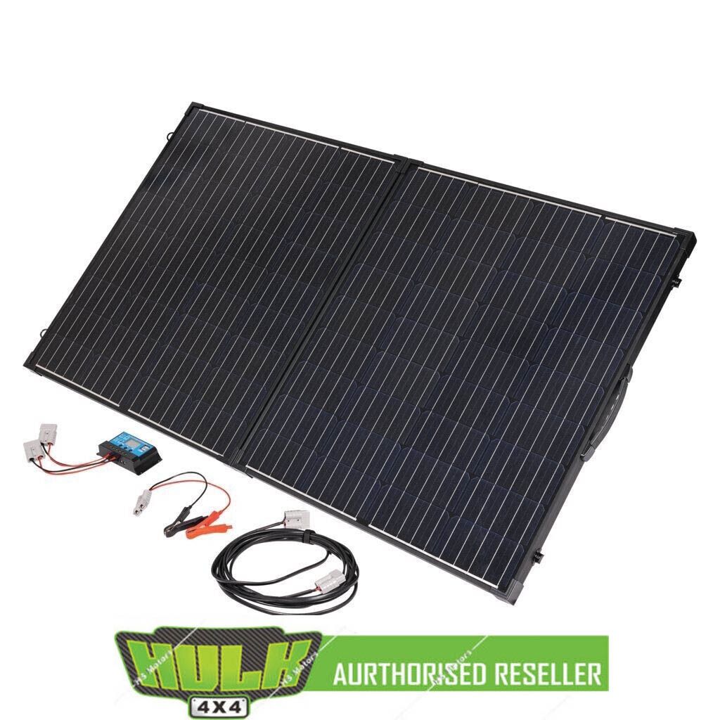 HULK 4x4 PRO 160W PORTABLE SOLAR PANEL KIT with PWM Controller HS Autoparts