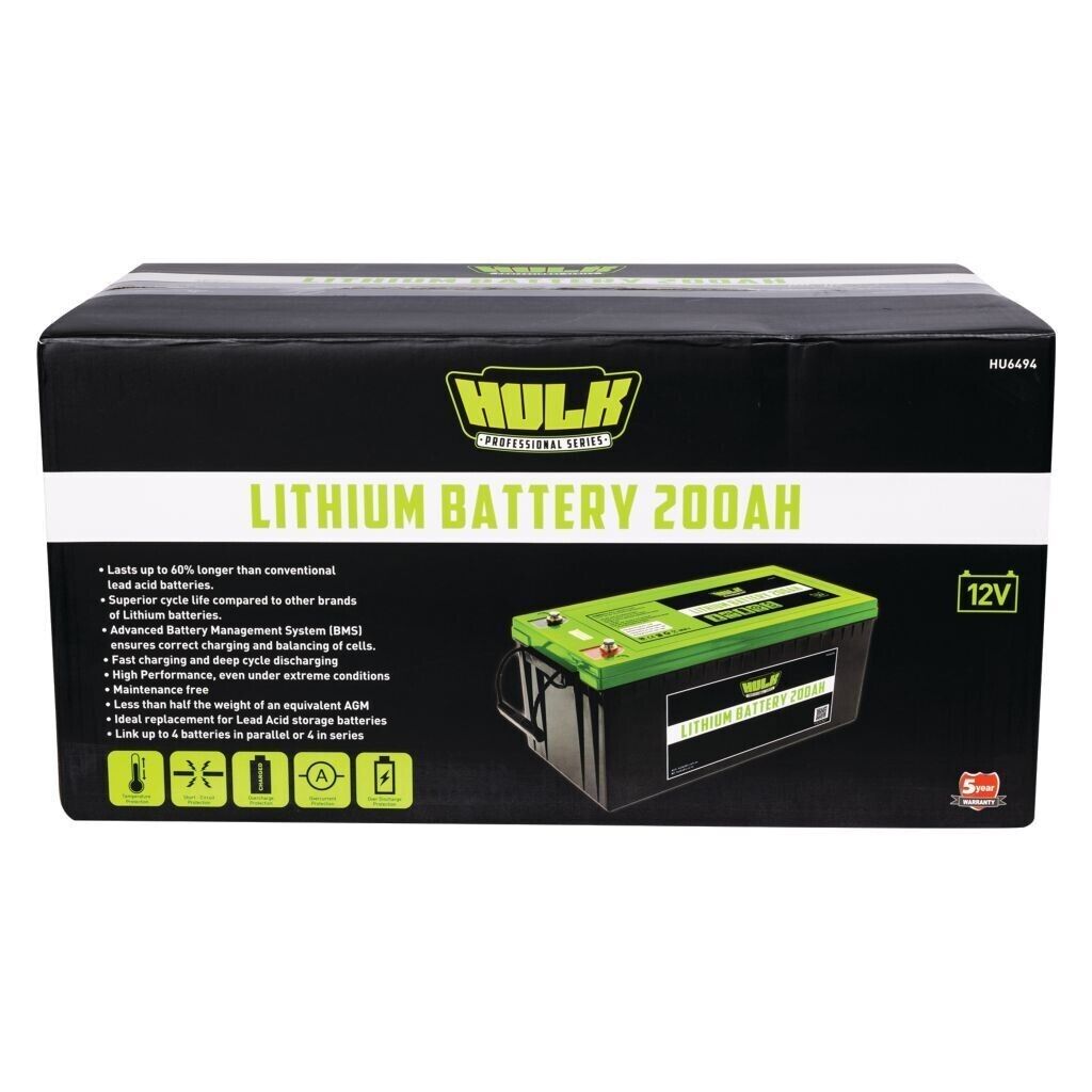 HULK PRO 200AH LITHIUM BATTERY LIFEPO4 12V - Image 5