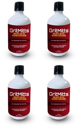 x4 GritMitts Liquid – Grit Hand Cleaner heavy duty Soap - Made in Australia