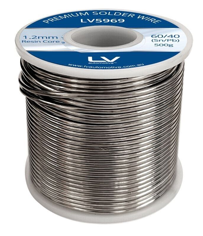 1.2 MM RESIN CORE SOLDER 40/60 500G REEL 40% TIN & 60% LEAD