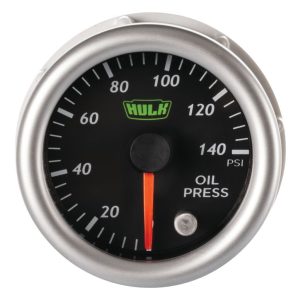 HULK 4x4 52mm OIL PRESSURE GAUGE 12 VOLT 10 ILLUMINATION COLOURS