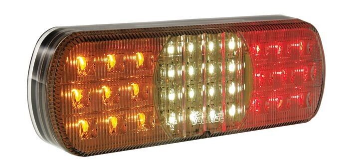 x2 Universal Tray Back Ute LED Tail Lights with Mounting Bracket 1224v - Image 2