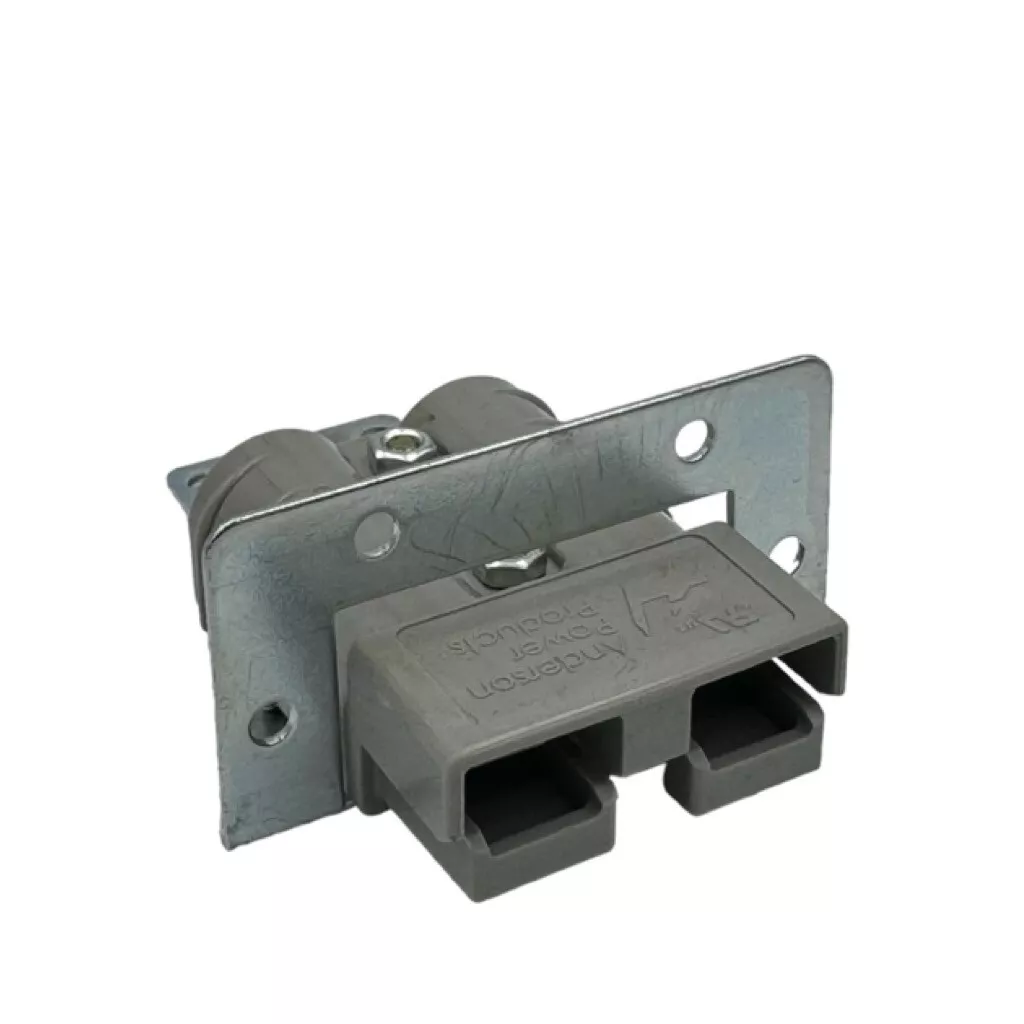 50 Amp Anderson plug metal mounting bracket Flush mount inc Gen Grey Anderson