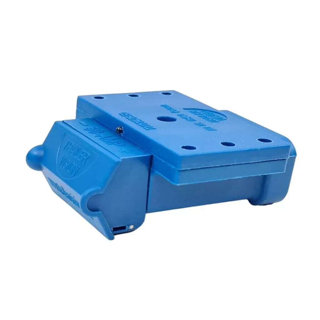 BLUE Anderson Plug Cover 50 Amp External Mounting Bracket Cover with LED